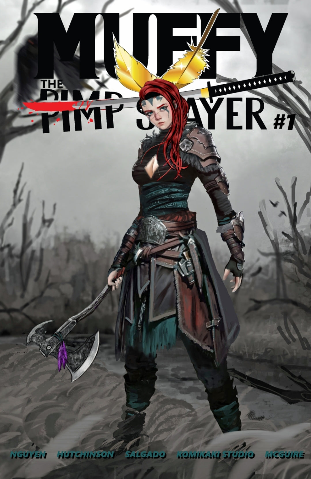 Muffy The Pimp Slayer #1 - Shield Maiden  Redhead 4 book set